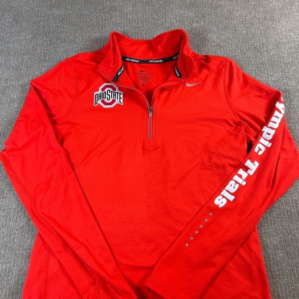 Nike Red Ohio State Dri-Fit Pullover